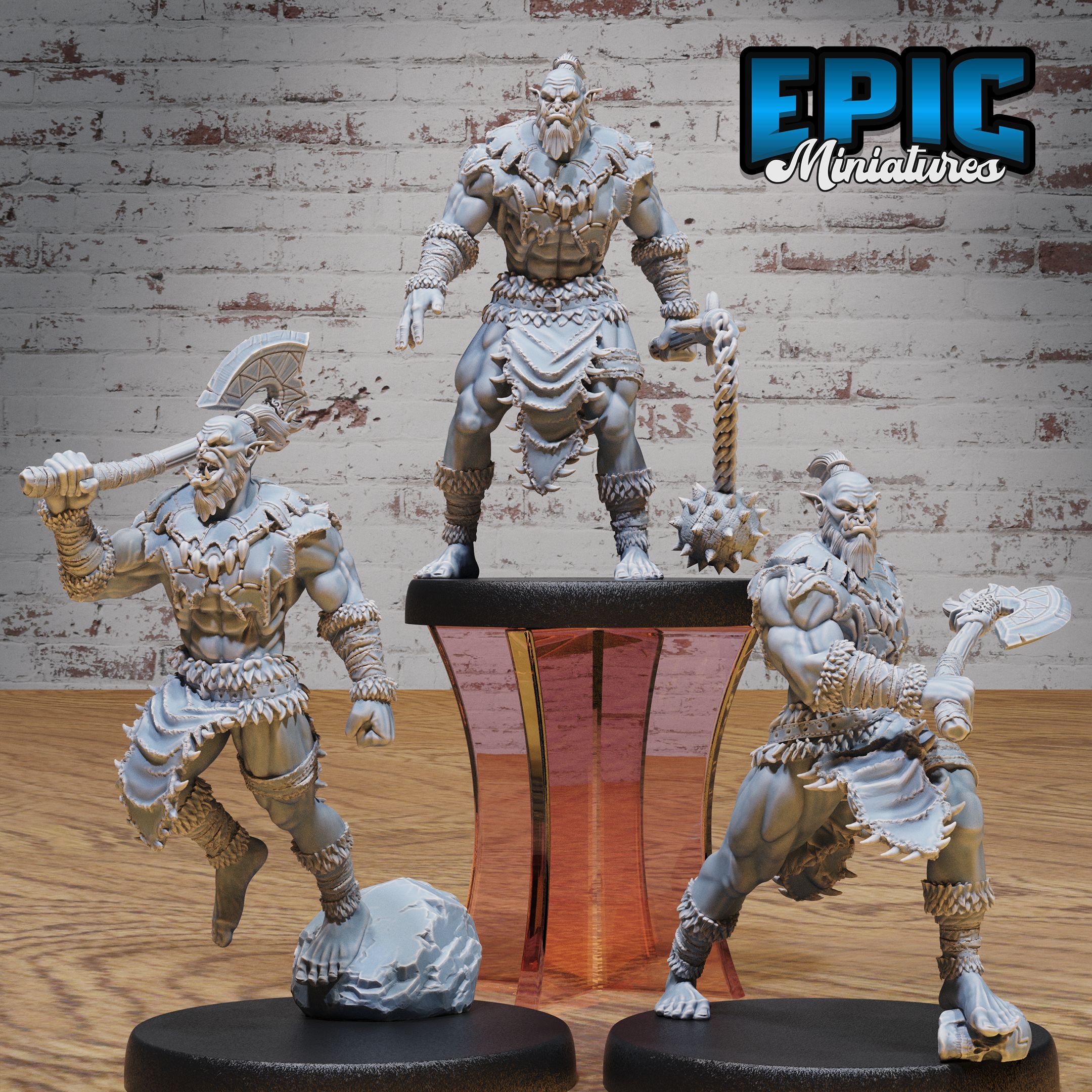 Orc Warrior Set / Green Skin Lord / Male Humanoid Warrior / Burly Raider Tribe / Beast Tamer / Mythical Goblinoid Creature / Siege Servant Monster / Evil Forest Goblin / Woodland Fighter Encounter